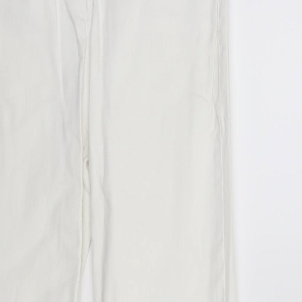 TU Womens White  Denim Skinny Jeans Size 8 L29 in