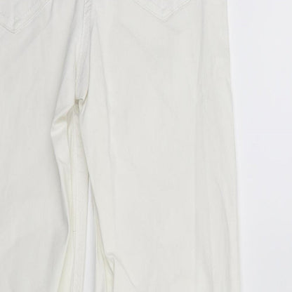 TU Womens White  Denim Skinny Jeans Size 8 L29 in