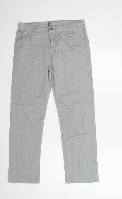 Womens UK Size 31 in SUNBIRD Regular Fit Cargo Grey Trousers