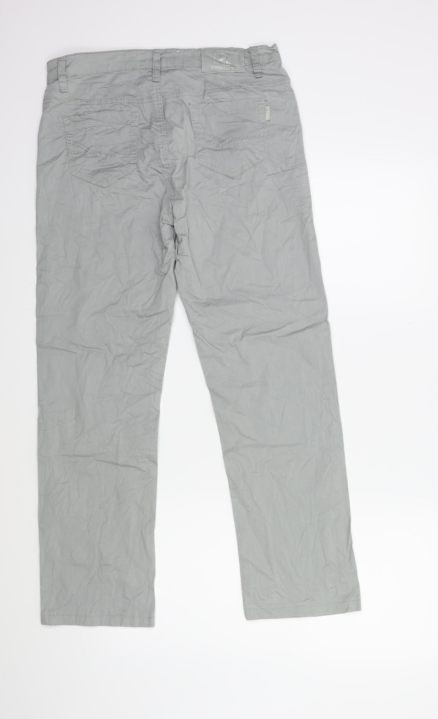 Womens UK Size 31 in SUNBIRD Regular Fit Cargo Grey Trousers