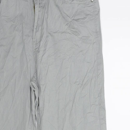 Womens UK Size 31 in SUNBIRD Regular Fit Cargo Grey Trousers