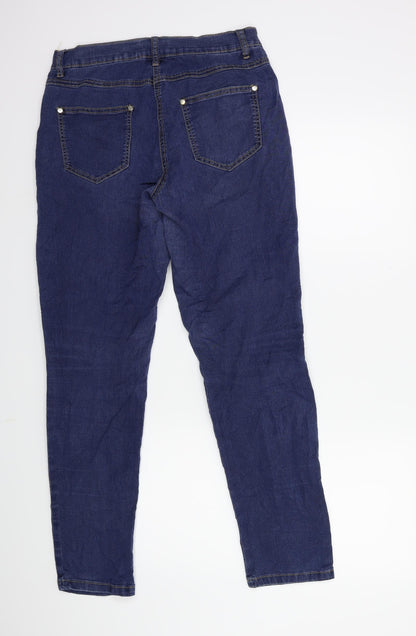 BPC Womens Blue  Denim Skinny Jeans Size 10 L29 in