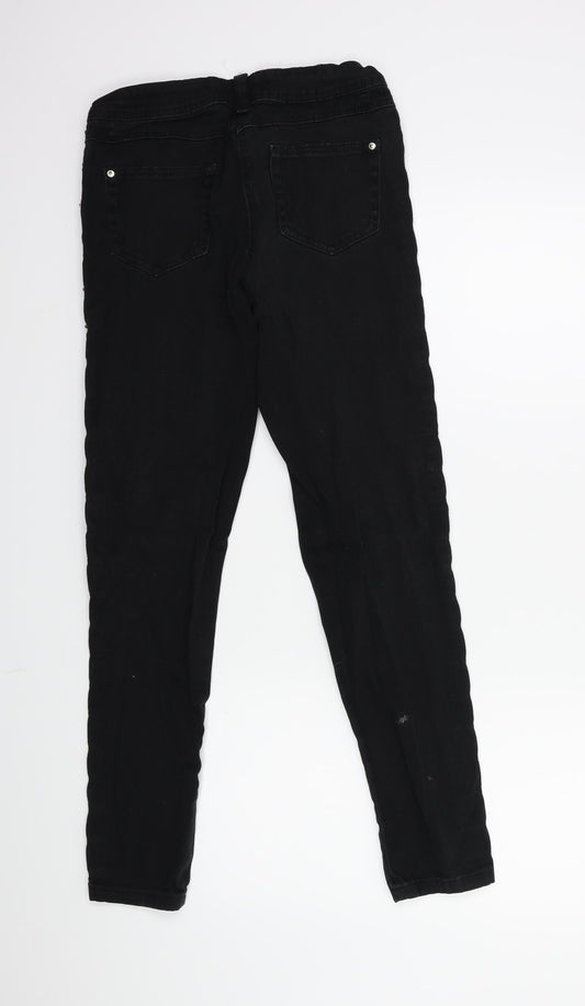 Womens UK Size 8 yesyes Regular Fit Skinny Black Jeans