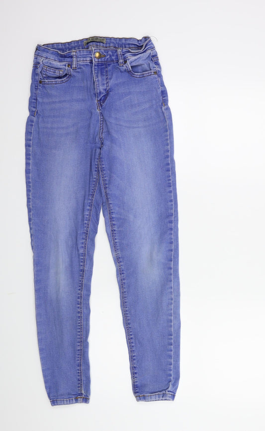 Denim & Co. Womens Blue  Denim Skinny Jeans Size 12 L27 in