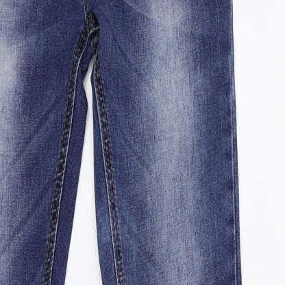 Womens UK Size 28 in Preworn Regular Fit Skinny Blue Jeans