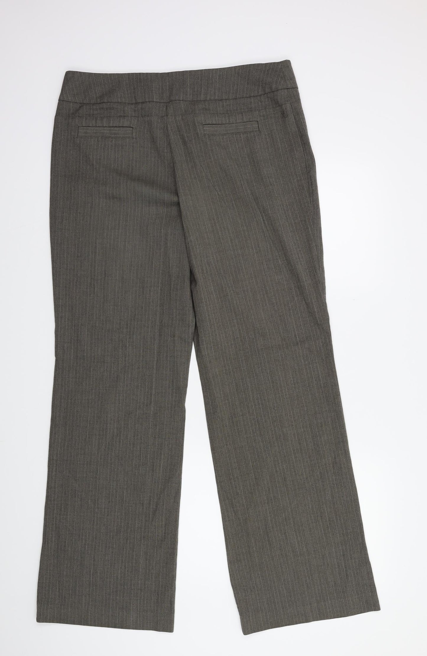 NXT Womens Brown Striped  Trousers  Size 14 L28 in