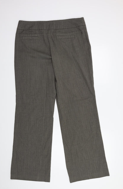 NXT Womens Brown Striped  Trousers  Size 14 L28 in