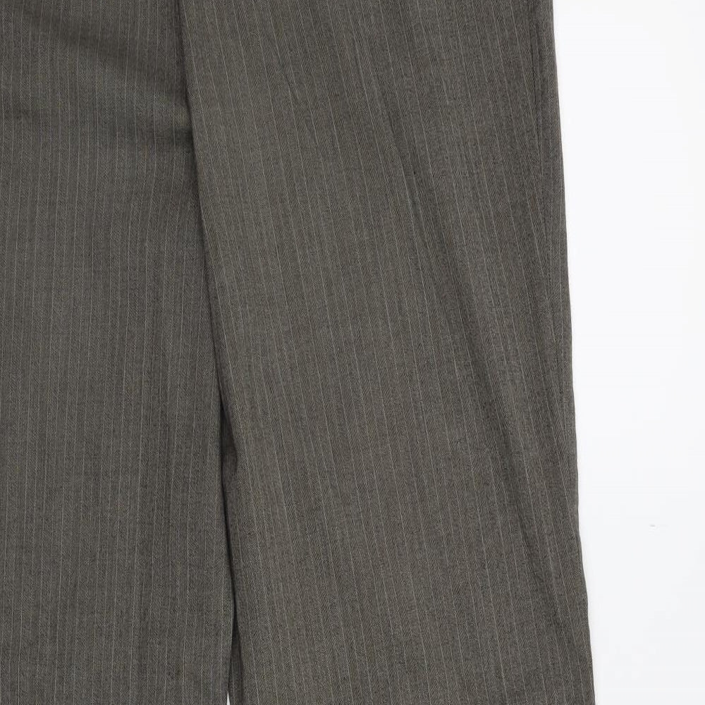 NXT Womens Brown Striped  Trousers  Size 14 L28 in