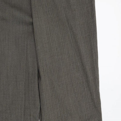 NXT Womens Brown Striped  Trousers  Size 14 L28 in