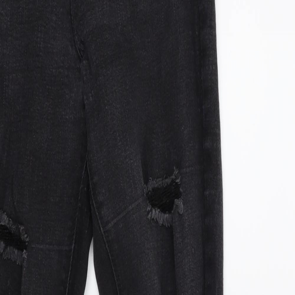 Matalan Womens Black  Denim Skinny Jeans Size 8 L25 in