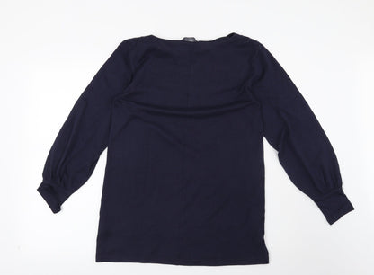 Womens UK Size 10 Marks and Spencer Blue Pullover Sweatshirt