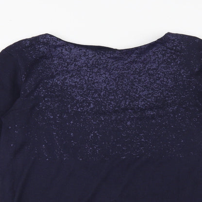 Womens UK Size 10 Marks and Spencer Blue Pullover Sweatshirt