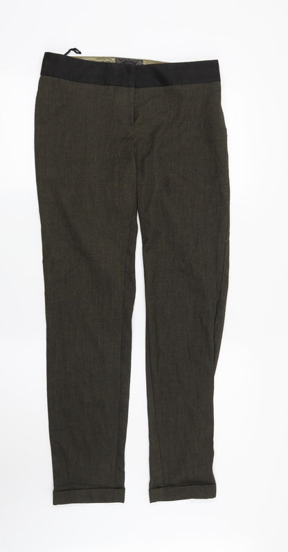 Womens UK Size 8 NEXT Regular Fit  Green Trousers