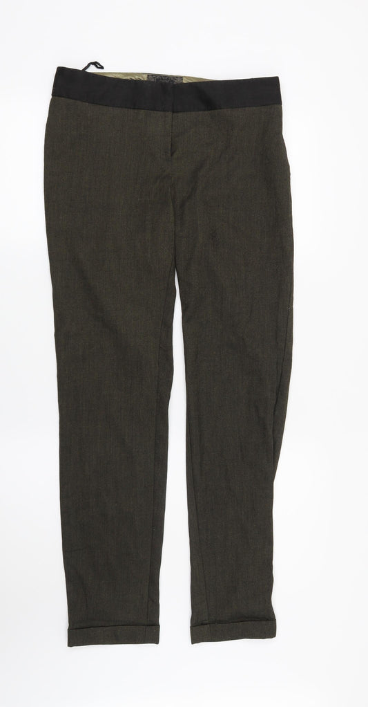 Womens UK Size 8 NEXT Regular Fit  Green Trousers