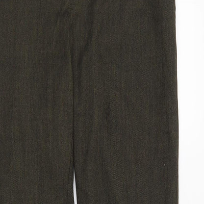 Womens UK Size 8 NEXT Regular Fit  Green Trousers