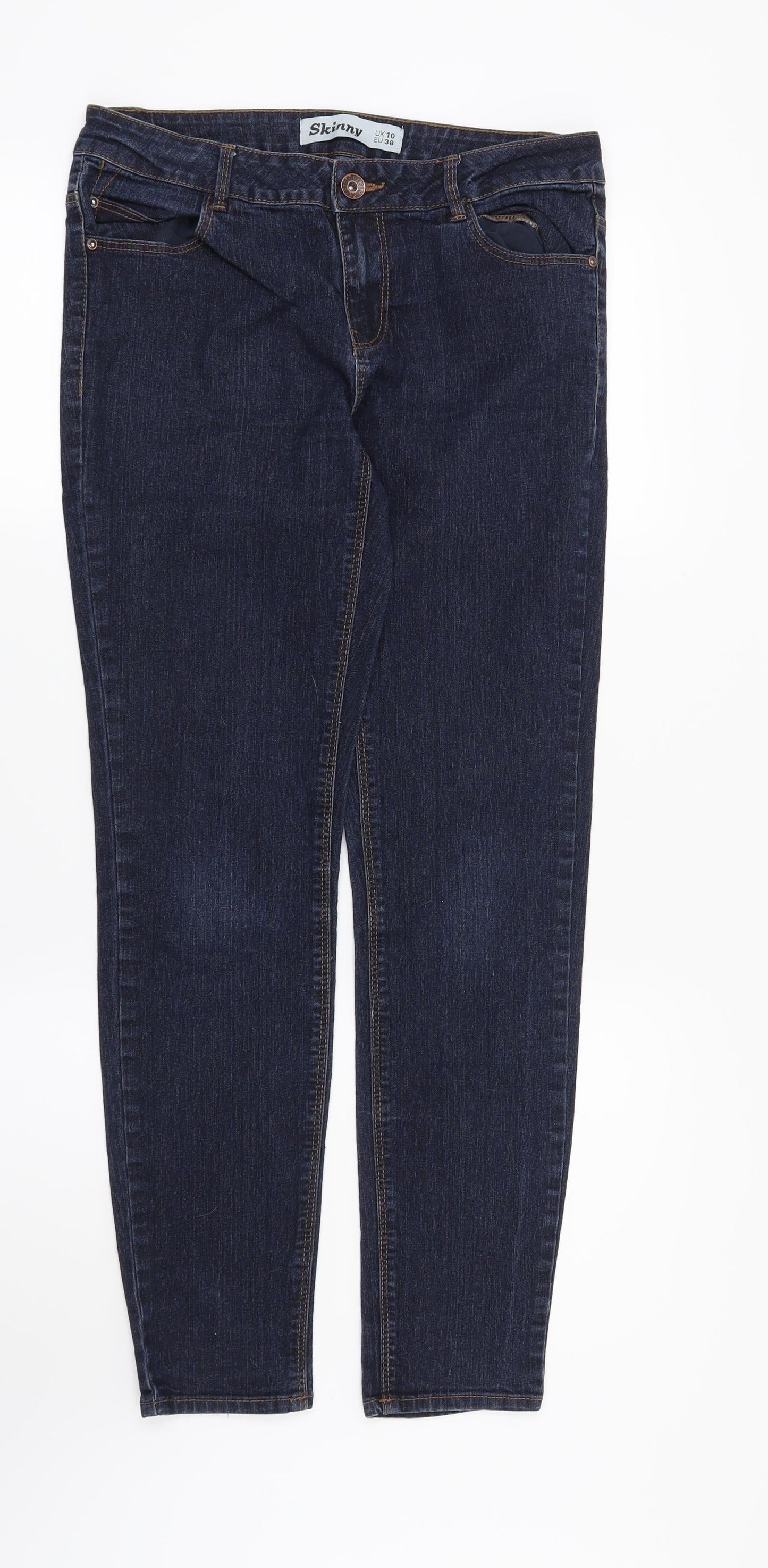 New Look Womens Blue   Skinny Jeans Size 10 L28 in