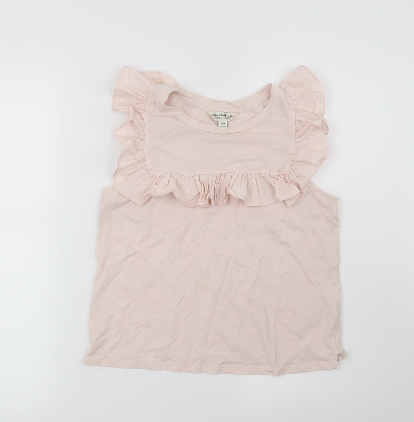 Miss Selfridge Womens Pink   Basic T-Shirt Size 10