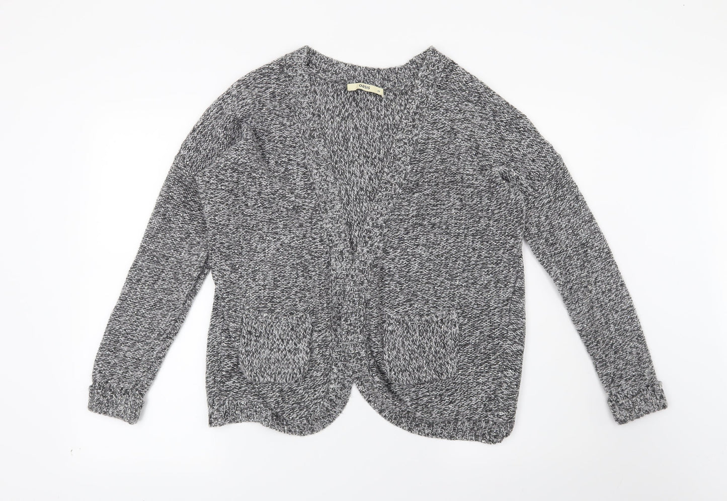 Oasis Womens Grey   Cardigan Jumper Size XS