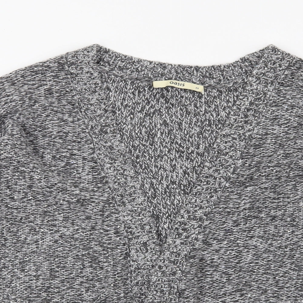 Oasis Womens Grey   Cardigan Jumper Size XS