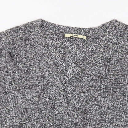 Oasis Womens Grey   Cardigan Jumper Size XS