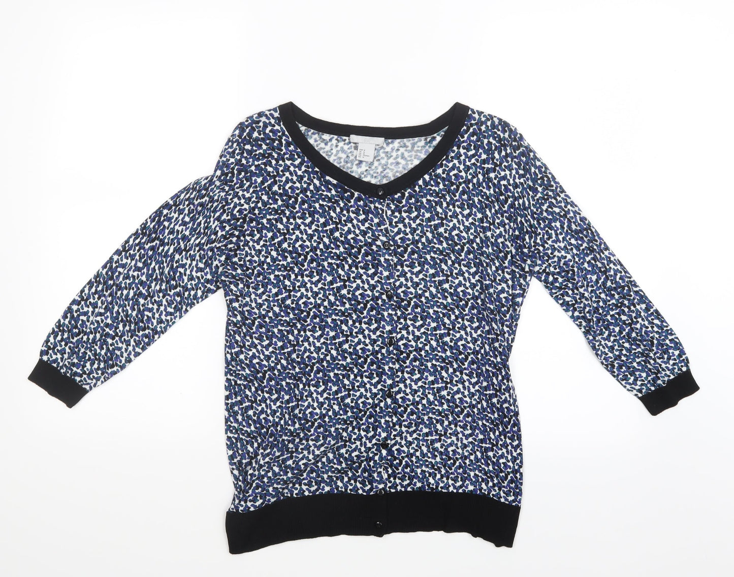 H&M Womens Black Polka Dot  Cardigan Jumper Size M