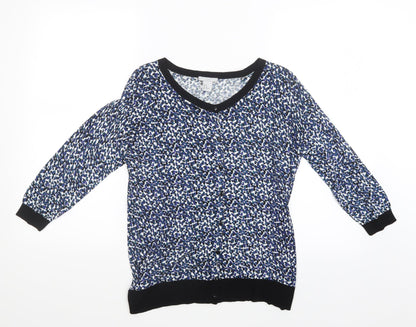 H&M Womens Black Polka Dot  Cardigan Jumper Size M