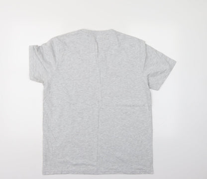 Atlantic Bay Mens Grey    T-Shirt Size M