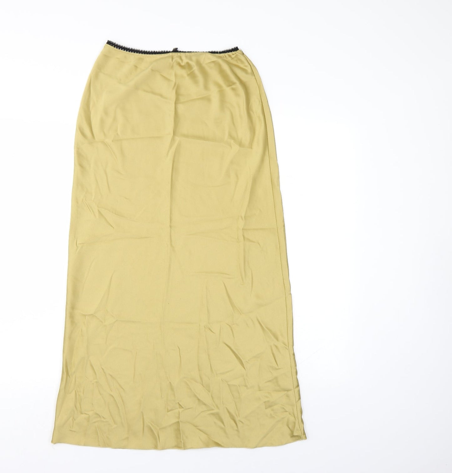 Nasty Galz Womens Gold   Maxi Skirt   - Elastic Waist