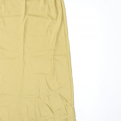 Nasty Galz Womens Gold   Maxi Skirt   - Elastic Waist