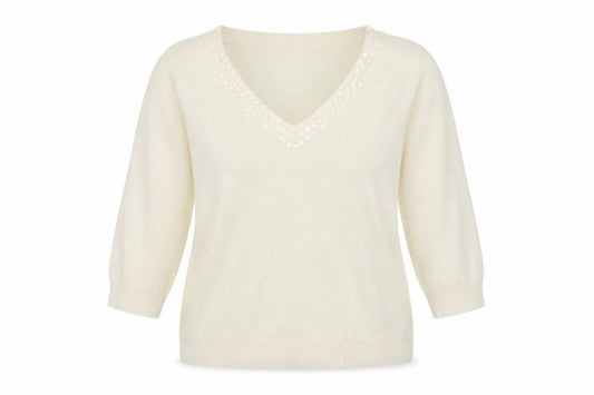 Petite Womens White   Pullover Jumper Size 16