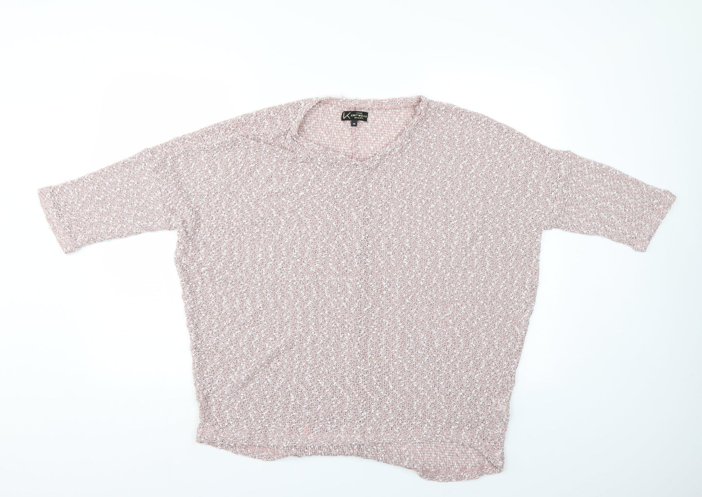 Womens UK Size 16 New Look Pink Basic Blouse