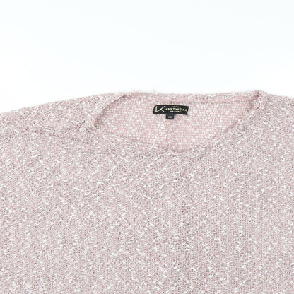 Womens UK Size 16 New Look Pink Basic Blouse