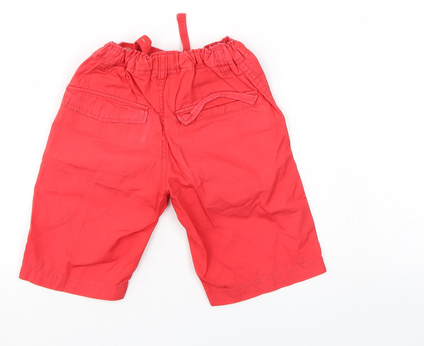 H&M Boys Red   Bermuda Shorts Size 5-6 Years - Elastic Waist