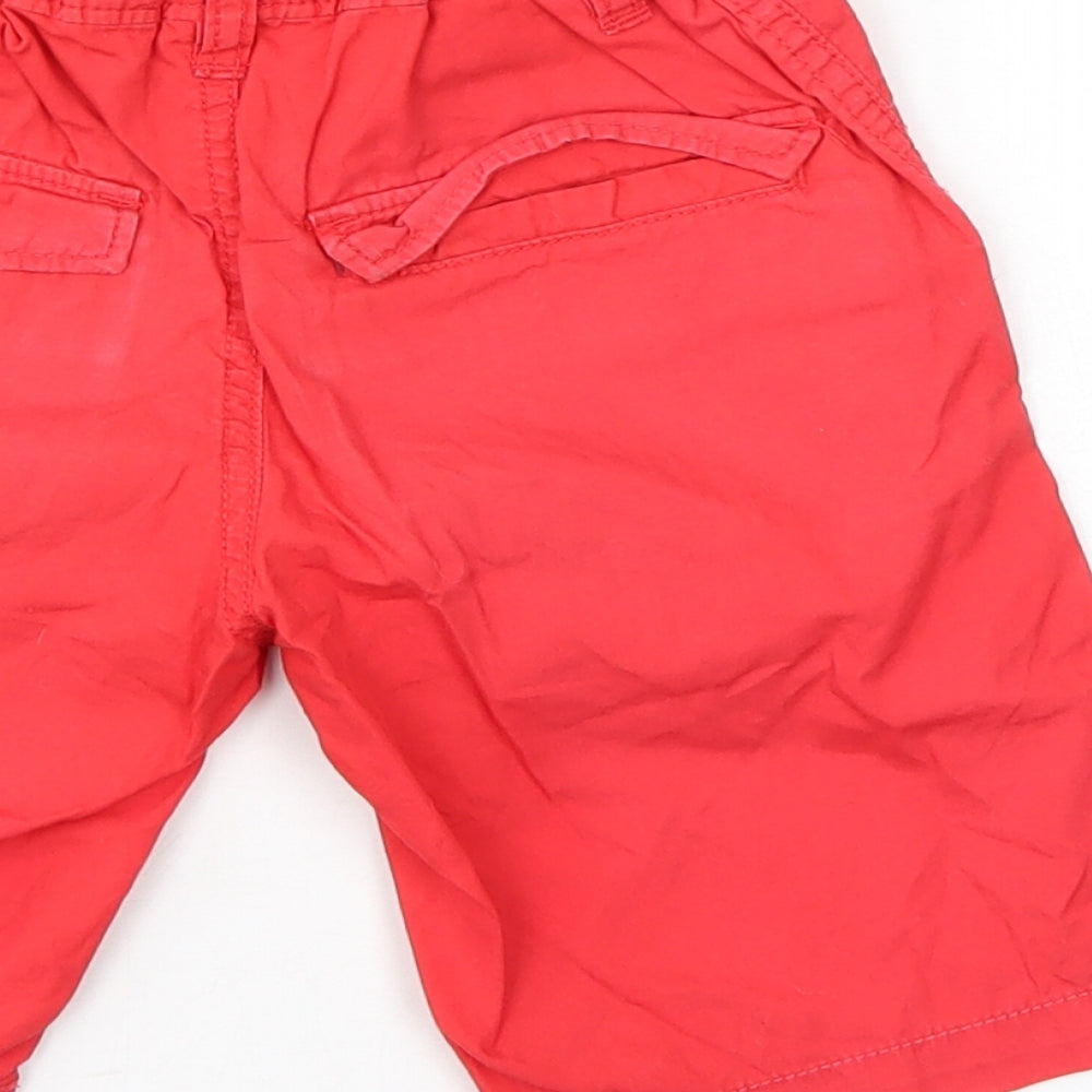 H&M Boys Red   Bermuda Shorts Size 5-6 Years - Elastic Waist