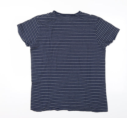 Mens UK Size XL Cedar Wood State Blue  T-Shirt