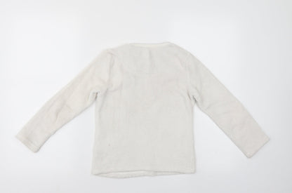 Priark Girls White   Pullover Jumper Size 7-8 Years
