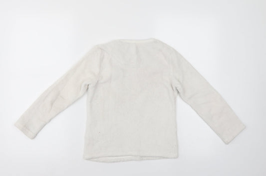 Priark Girls White   Pullover Jumper Size 7-8 Years