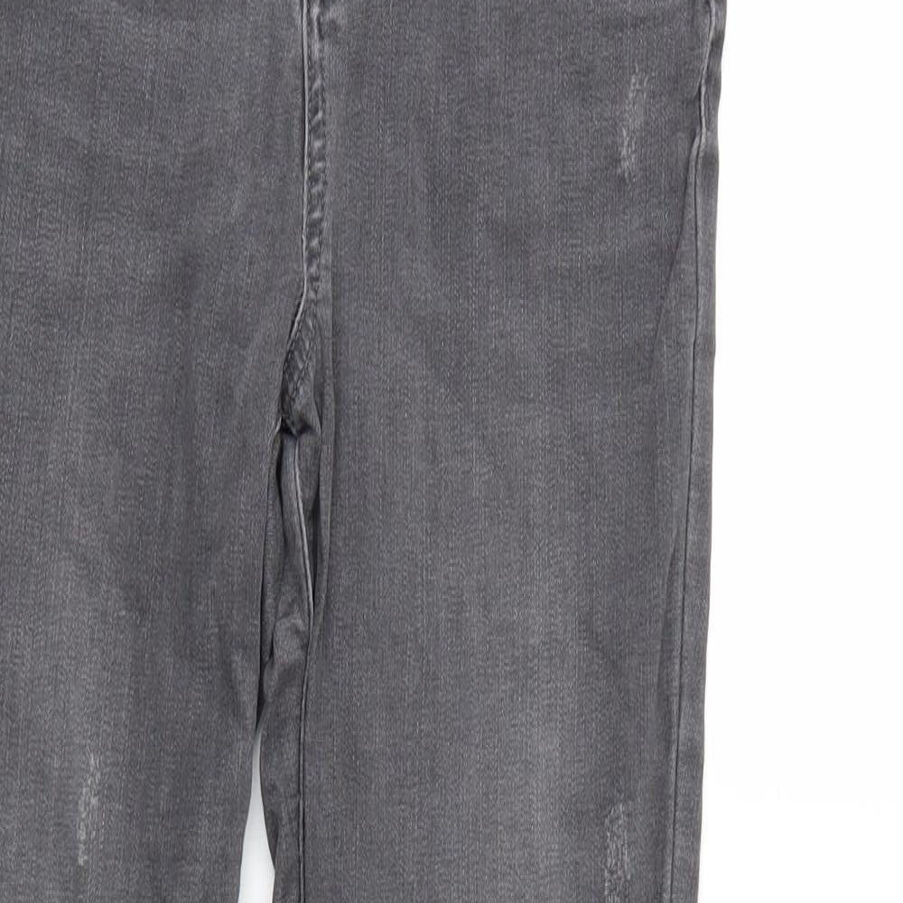 F&F Womens Grey   Tapered Jeans Size 8 L28 in