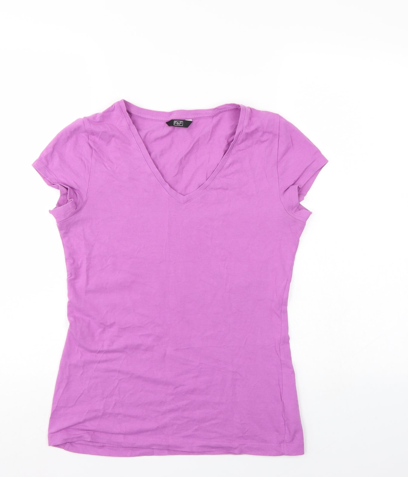 F&F Womens Purple   Basic T-Shirt Size 12