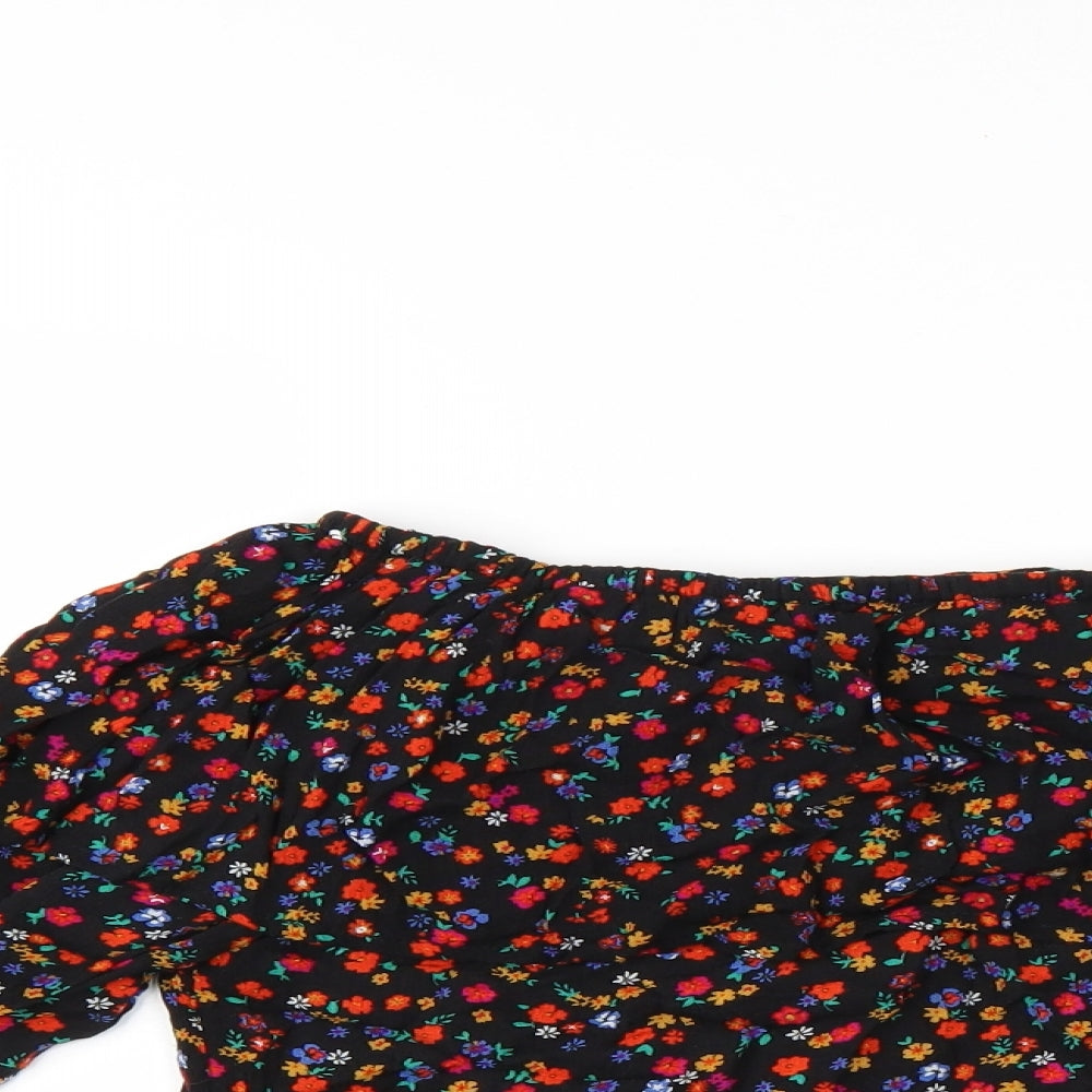 Papaya Womens Multicoloured Floral  Basic Blouse Size 10