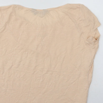 Womens UK Size 12 Dorothy Perkins Ivory Basic T-Shirt