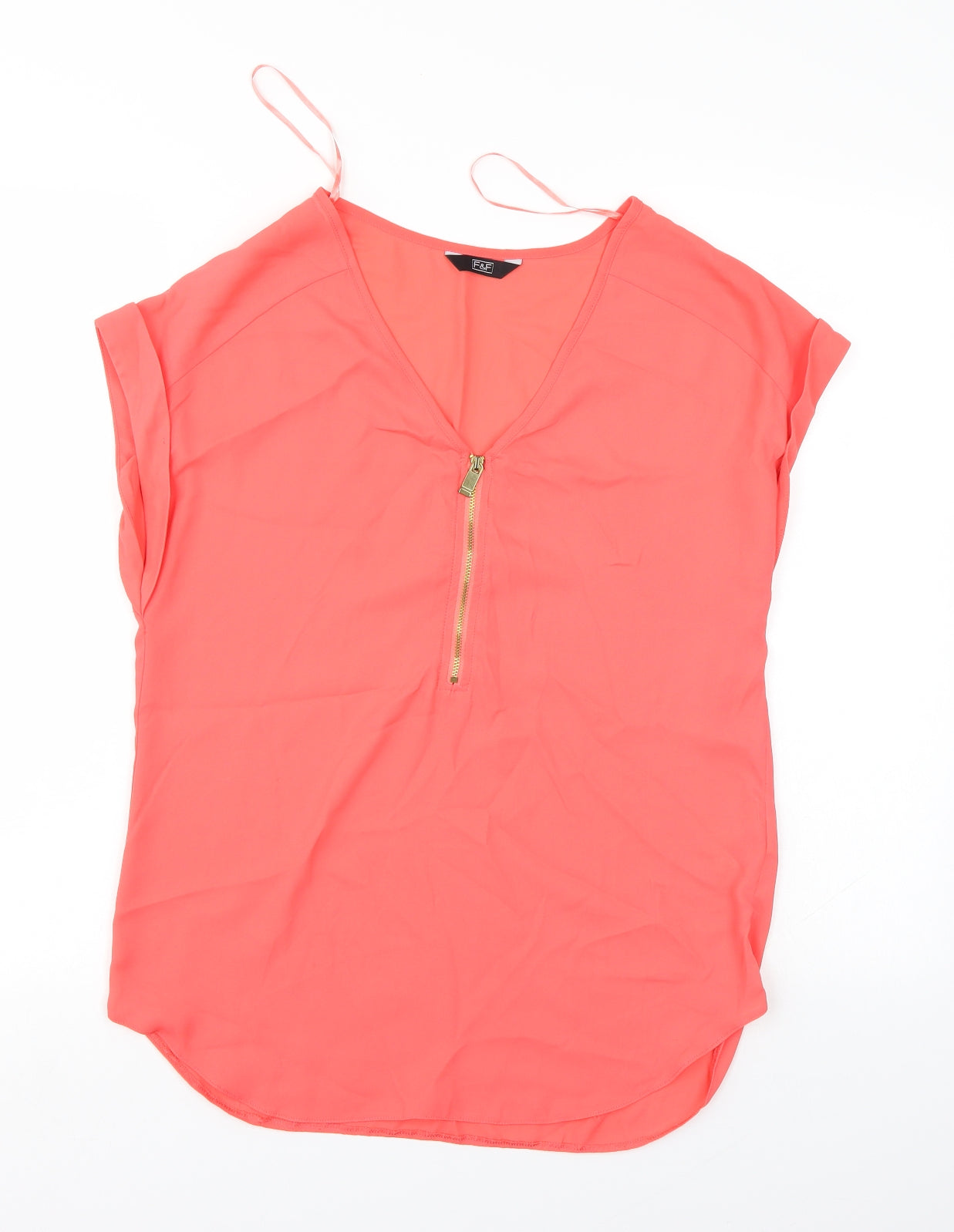 F&F Womens Red   Basic Blouse Size 8