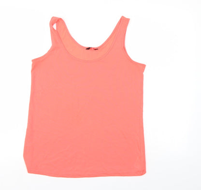 F&F Womens Orange   Basic Tank Size 10