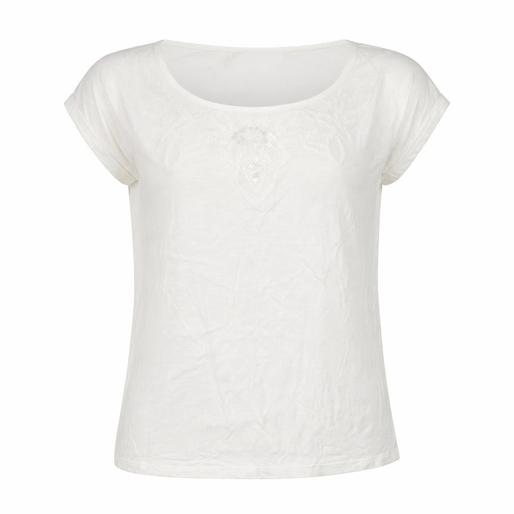 Womens UK Size 12 Dorothy Perkins White Basic T-Shirt