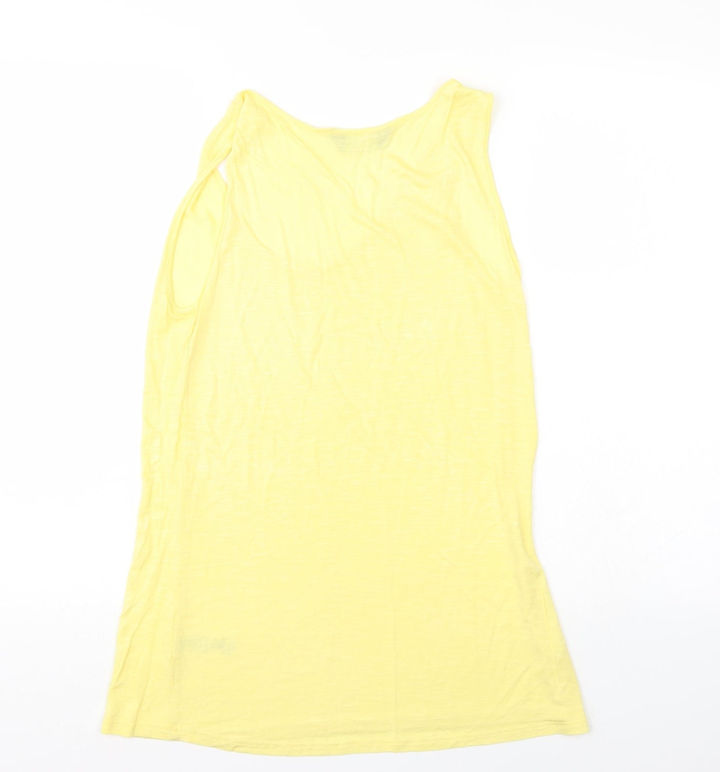 Womens UK Size 12 Dorothy Perkins Yellow Basic Tank