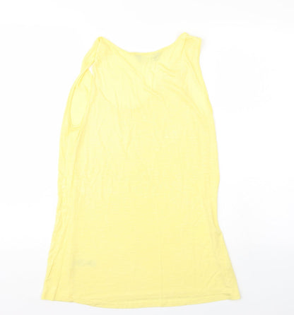 Womens UK Size 12 Dorothy Perkins Yellow Basic Tank