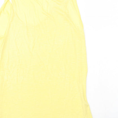 Womens UK Size 12 Dorothy Perkins Yellow Basic Tank