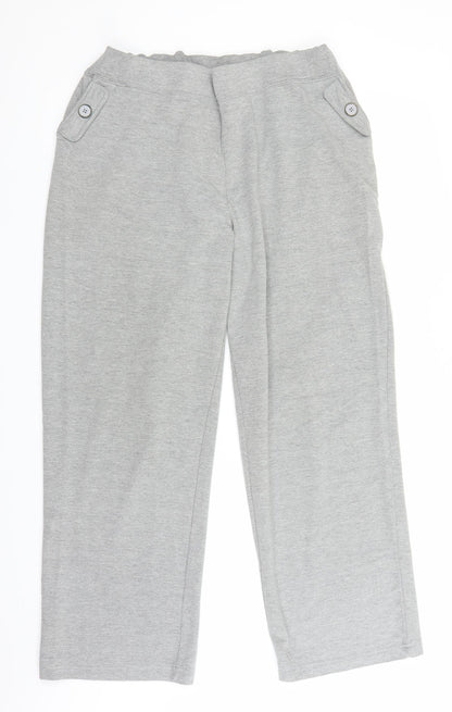 Womens UK Size M BM Regular Fit Sweatpants Grey Trousers