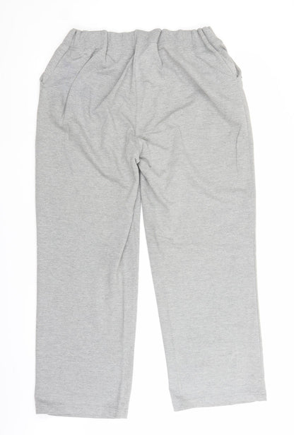 Womens UK Size M BM Regular Fit Sweatpants Grey Trousers
