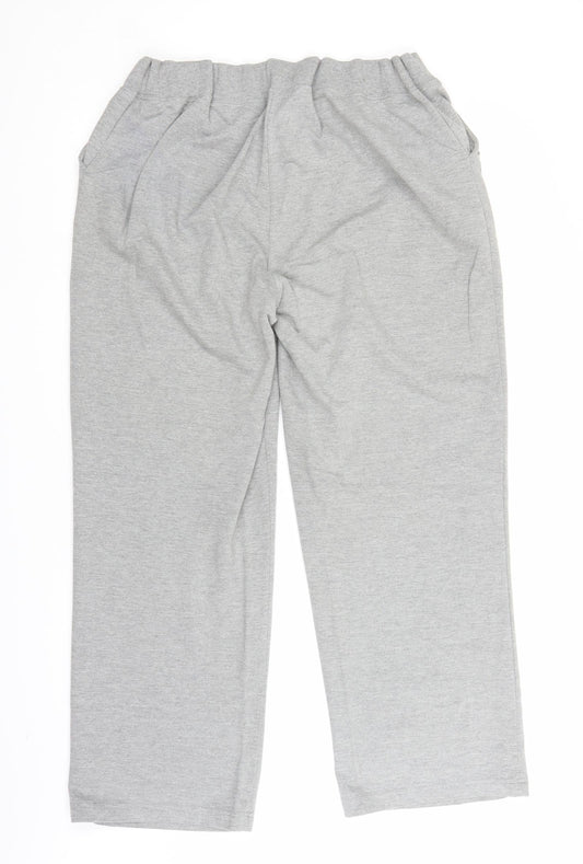 Womens UK Size M BM Regular Fit Sweatpants Grey Trousers